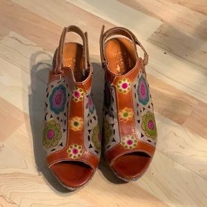 L’Artiste by Spring Step Sandals-Belen -Sz 8.5- Like New